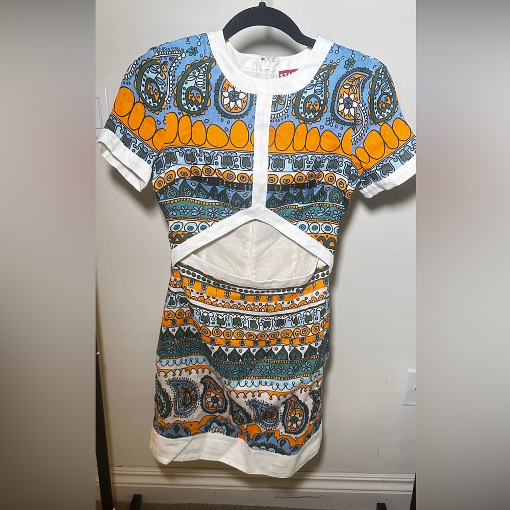 Staud mini cut out dress. Rarely worn in size 0